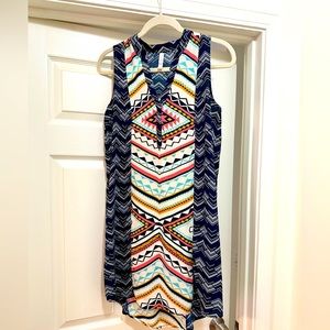 Target summer dress, size medium, geometric design.